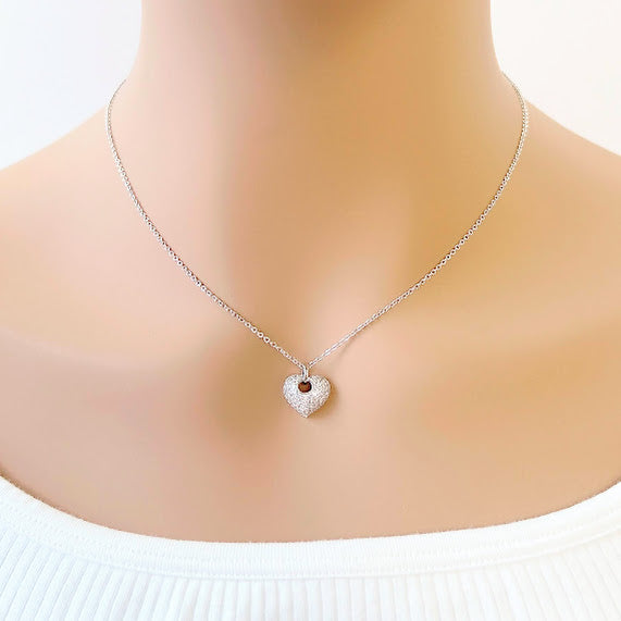 Heart Cubic Zirconia Necklace - CHOMEL