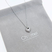Heart Cubic Zirconia Necklace - CHOMEL