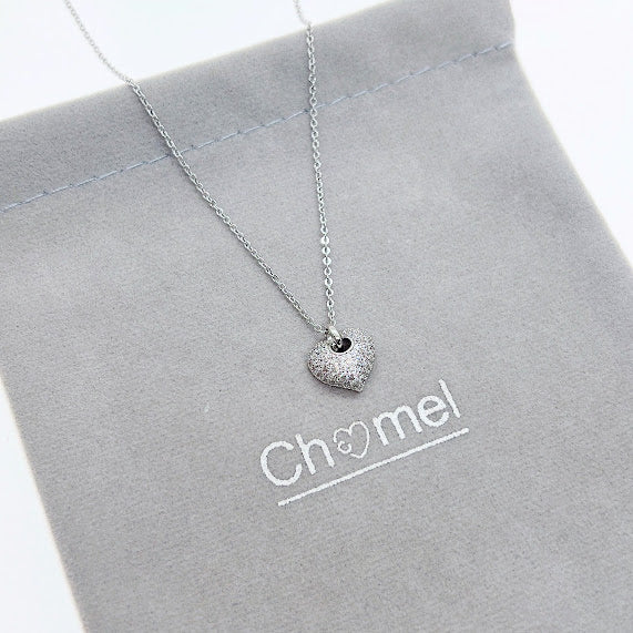 Heart Cubic Zirconia Necklace - CHOMEL