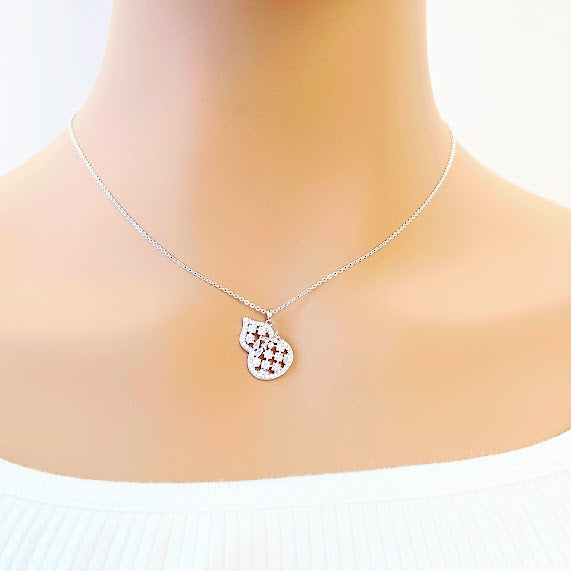Gourd-Hulu Cubic Zirconia Necklace - CHOMEL