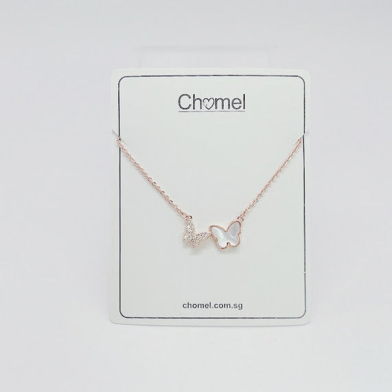 Butterfly Mother of Pearl Necklace - CHOMEL