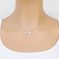 Butterfly Mother of Pearl Necklace - CHOMEL