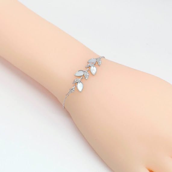 Leaf Mother of Pearl Bracelet - CHOMEL