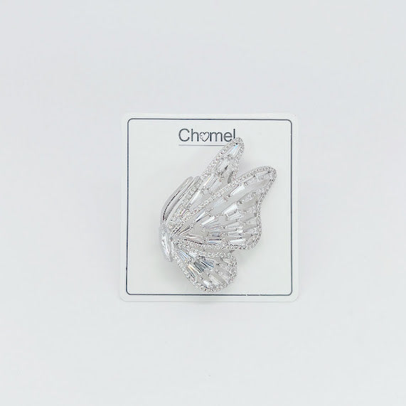 Butterfly Cubic Zirconia  Brooch - CHOMEL