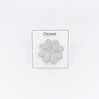 Clover Cubic Zirconia Brooch - CHOMEL