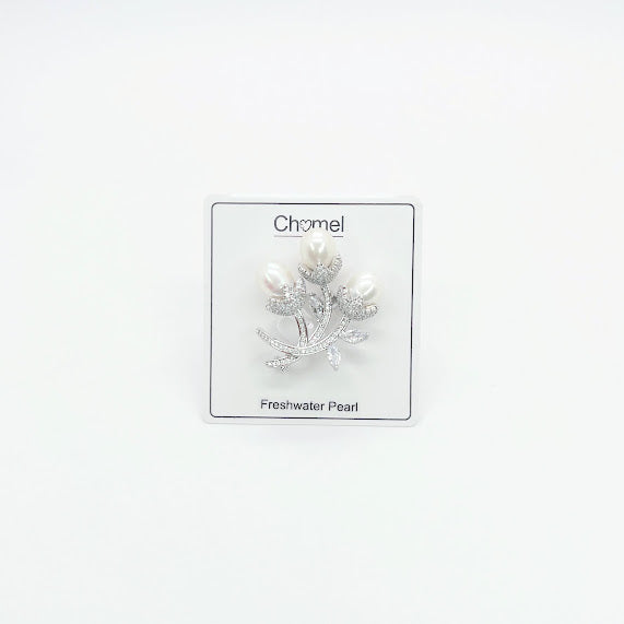 Flower Freshwater Pearl Brooch - CHOMEL