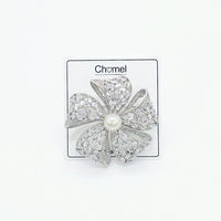 Petal Bow Freshwater Pearl Brooch - CHOMEL