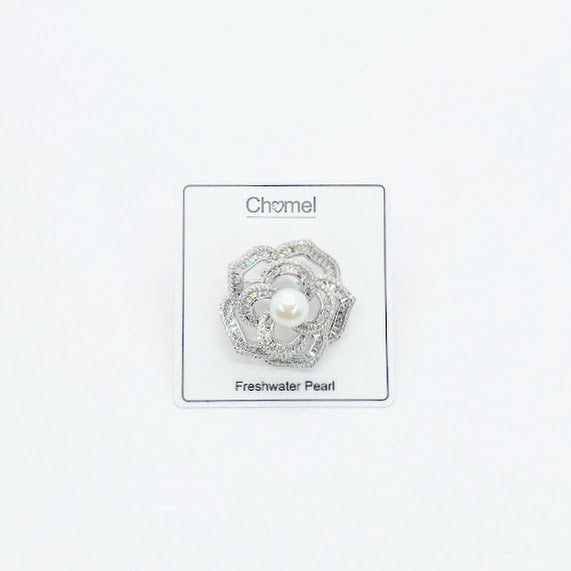 Flower Freshwater Pearl Brooch - CHOMEL