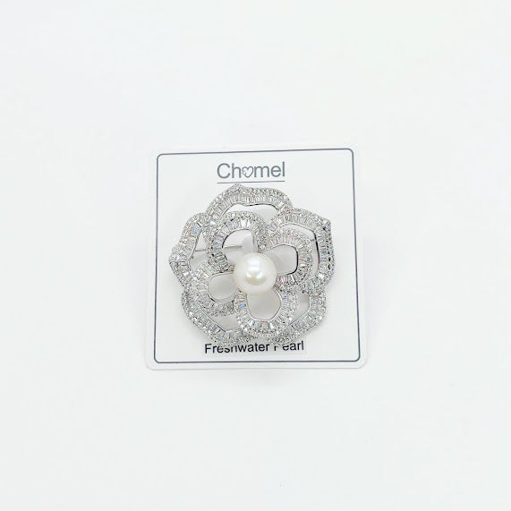 Flower Freshwater Pearl Brooch - CHOMEL