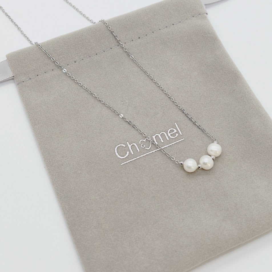 Freshwater Pearl Necklace On Chain