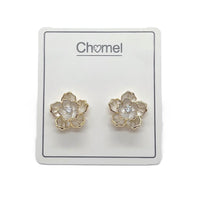 Flower Cubic Zirconia Earrings