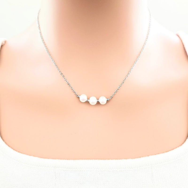 Freshwater Pearl Necklace On Chain