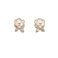Flower Cubic Zirconia Earrings