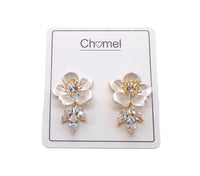 Flower Cubic Zirconia Earrings