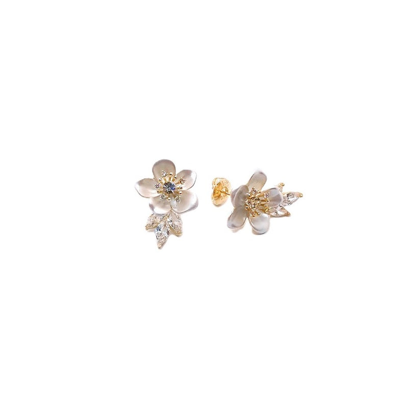 Flower Cubic Zirconia Earrings