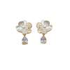Flower Cubic Zirconia Earrings