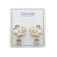 Flower Cubic Zirconia Earrings