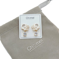 Flower Cubic Zirconia Earrings