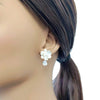 Flower Cubic Zirconia Earrings