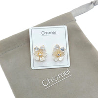 Flower Cubic Zirconia Earrings