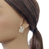 Flower Cubic Zirconia Earrings