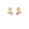 Flower Cubic Zirconia Earrings
