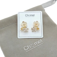 Flower Cubic Zirconia Earrings