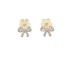 Flower Cubic Zirconia Earrings