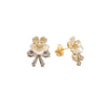 Flower Cubic Zirconia Earrings