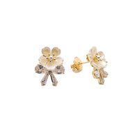 Flower Cubic Zirconia Earrings
