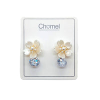 Flower Cubic Zirconia Earrings