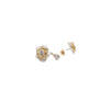Flower Cubic Zirconia Earrings