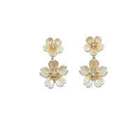 Flower Cubic Zirconia Earrings