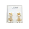 Flower Cubic Zirconia Earrings