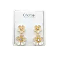 Flower Cubic Zirconia Earrings
