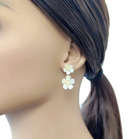 Flower Cubic Zirconia Earrings