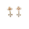 Flower Cubic Zirconia Earrings