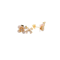 Flower Cubic Zirconia Earrings