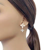 Flower Cubic Zirconia Earrings