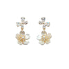 Butterfly & Flower Cubic Zirconia Earrings