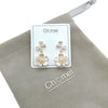 Butterfly & Flower Cubic Zirconia Earrings
