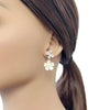Butterfly & Flower Cubic Zirconia Earrings