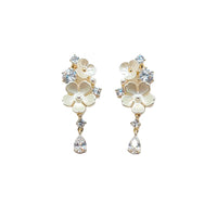 Flower Cubic Zirconia Earrings