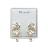 Flower Cubic Zirconia Earrings