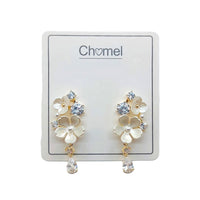 Flower Cubic Zirconia Earrings