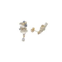 Flower Cubic Zirconia Earrings