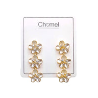 Flower Cubic Zirconia Earrings