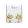 Flower Cubic Zirconia Earrings