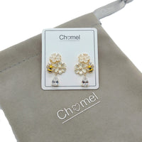 Flower Cubic Zirconia Earrings