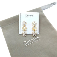 Flower Cubic Zirconia Earrings